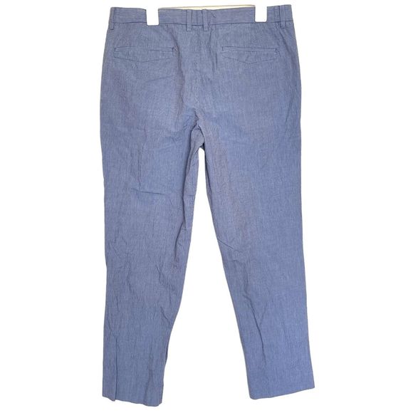Armani Exchange Mens Pants Size 36 Striped Railroad Pockets Blue Dress Straight - Picture 2 of 14